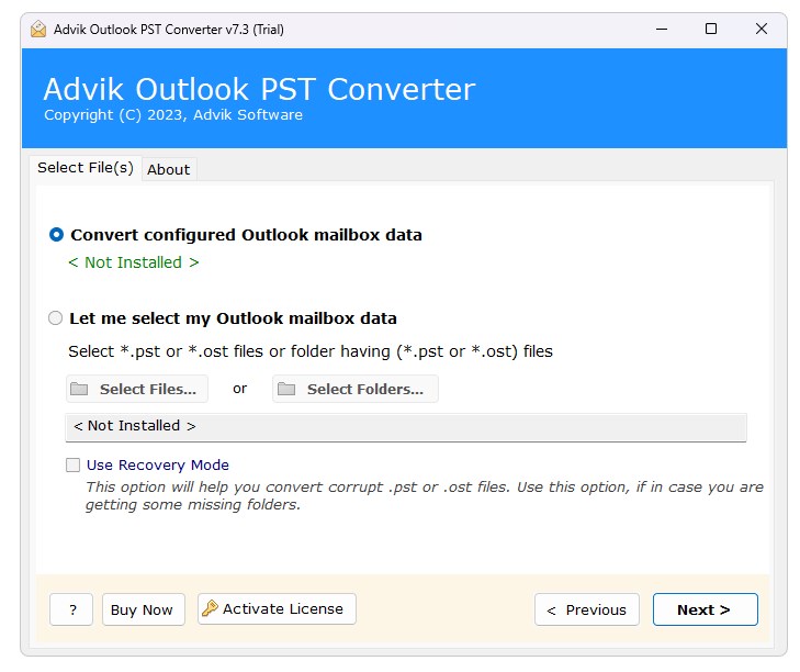 Advik Outlook PST Converter crack